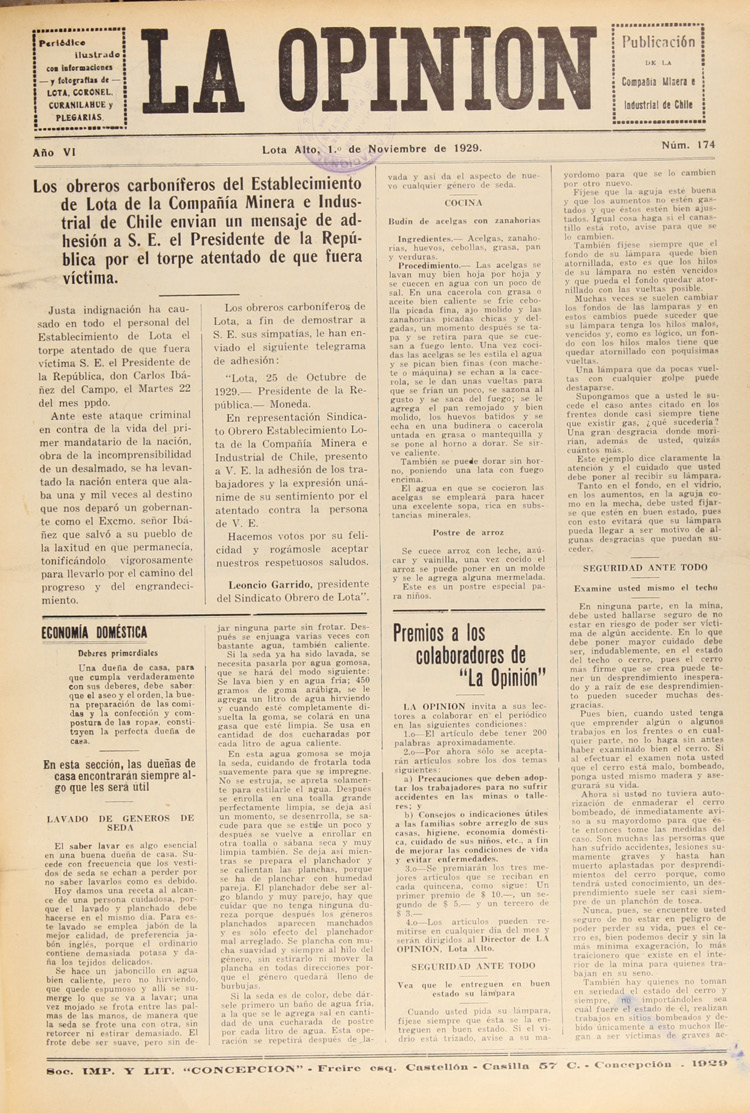 Portada del número 174 de La Opinión